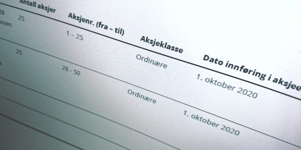 Indsend opdateret ejerbog for norske selskaber inden 31. januar 2021 – og undgå dagbøder